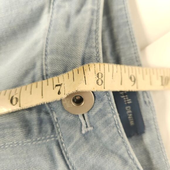 J Jill Denim Womens 2P 30x22 Authentic Fit Cropped Stretch Fringe Hem Blue Jeans - Picture 6 of 7